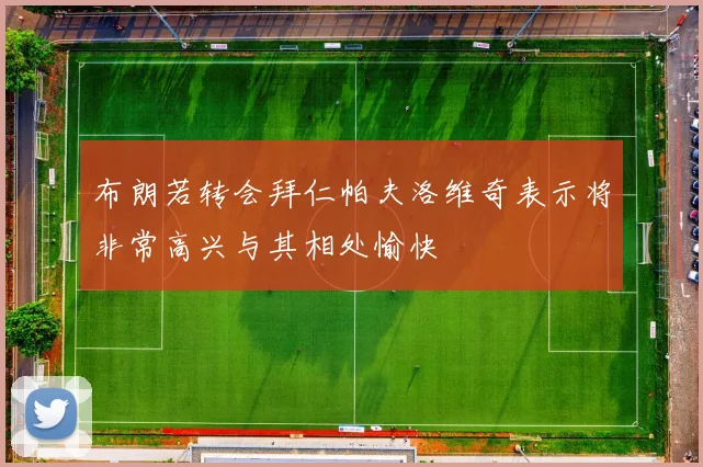 布朗若转会拜仁帕夫洛维奇表示将非常高兴与其相处愉快